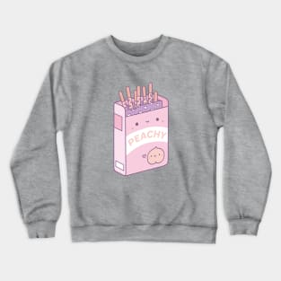 Cute Peach Peachy Biscuit Sticks Snack Crewneck Sweatshirt